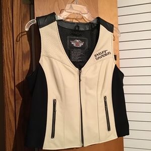 Harley Davidson leather chaps and matching vest